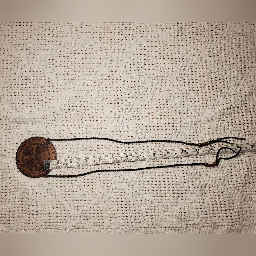 Native American Handcrafted Copper Butterfly Pend… - image 4